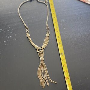 Elegant Gold Tassel Necklace